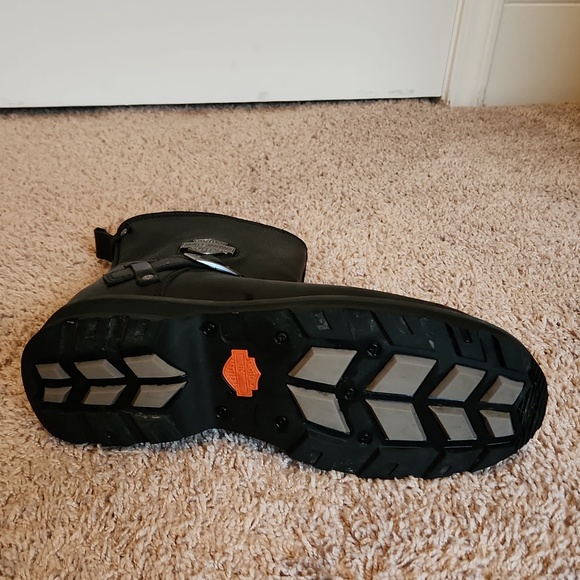 Authentic HARLEY- DAVIDSON MOTORCYCLE 11.5 Medium Black Men's Boots - Picture 5 of 7